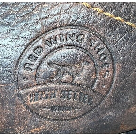 RED WING Irish Setter Work Boots Sz 12 E2 Farmington Brown Leather 83603 Lace Up - Picture 6 of 10